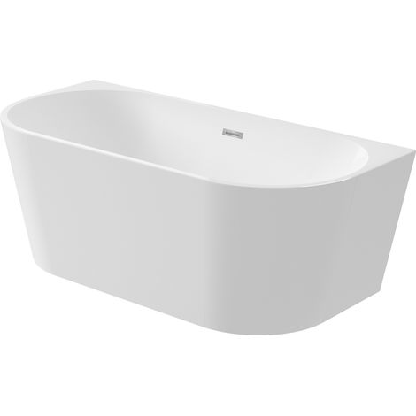 Vasca da bagno centro parete in acrilico dimensione 170 cm Ekomat SILIA KDS017W  Bianco