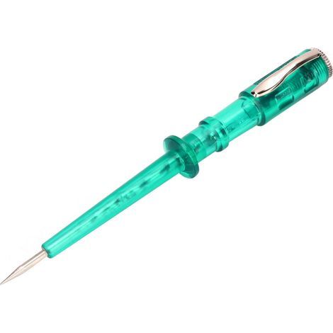 Testeur de circuit automobile vert, compatible 6V-24V, avec voyant lumineux et sondes, adapté à la réparation automobile. (1/5)