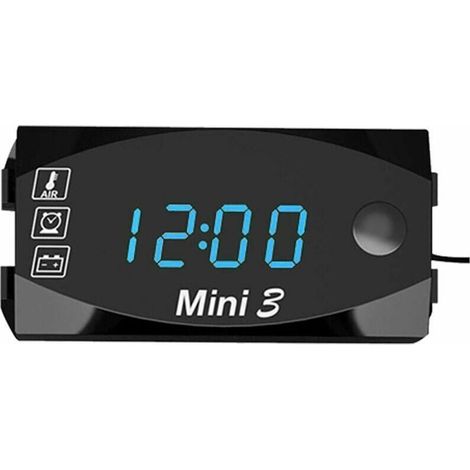 YMYNY Compteur Moto Digital - Compteur Moto Universel, 6V-30V Moto Horloge Électronique Thermomètre Voltmètre IP67 Étanche À La Poussière Étanche Montre LED (1/4)