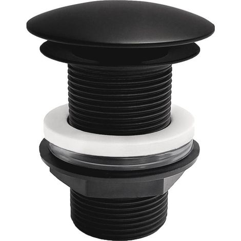 Mob-In – Bonde de lavabo à écoulement libre – Clapet fixe pour installation simple – Laiton – Hauteur 9,5 cm – Sortie diamètre 4,2 cm
