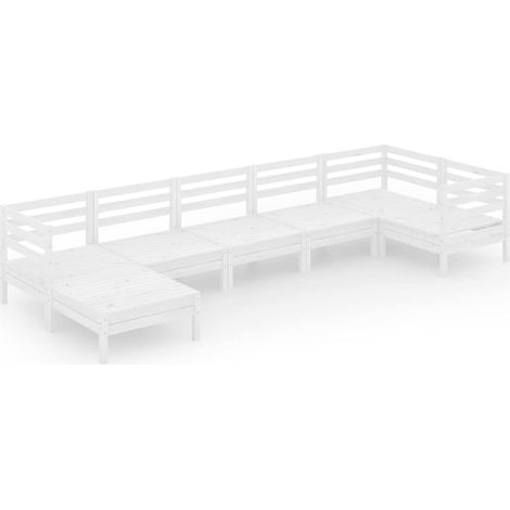 Maison Exclusive - Juego de muebles de jardín 7 piezas madera mac (1/5)