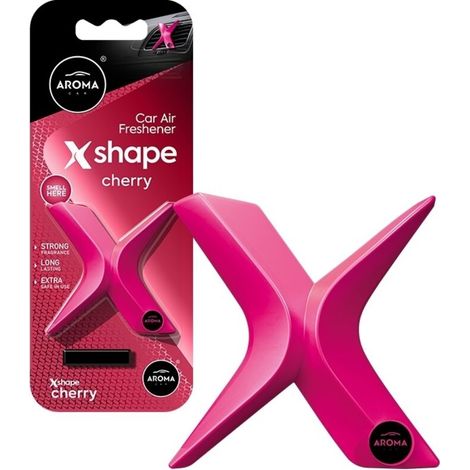 Désodorisant AROMA CAR en forme de X, cerise