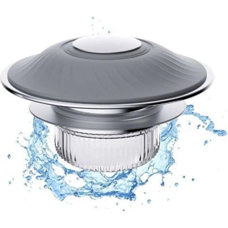 Universelle Spültischarmatur mit herausnehmbarem Anti-Verstopfungsfilter, für schnellere Reinigung, geruchshemmend, für Badezimmerwaschbecken, grau (28-45 mm) (1/4)