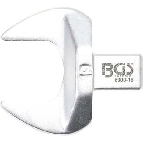 Bgs Clé plate 19 mm chrome finition chromé mat