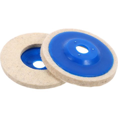 2 Pièces Roue de Polissage Laine pour Meuleuse Angle Tampons de Polissage Robustes pour Métal et Pierre Disques de Lustrage Durables et Efficaces (1/4)