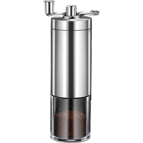 Moulin à café portable en acier inoxydable pour grains de café, pour la maison, le bureau et les voyages.-AquaForge (1/5)