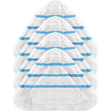 Debuns – Lot de 4 housses lingettes microfibre pour balai vapeur – Lavables en machine – Nettoyage efficace sols durs (1/5)