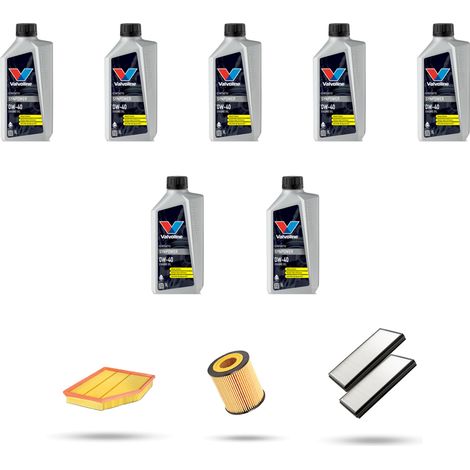 Kit tagliando 3 FILTRI e 7L OLIO compatibile con Bmw serie 6 (E63,E64) 630 Ci 200kw dal 2007 (1/5)