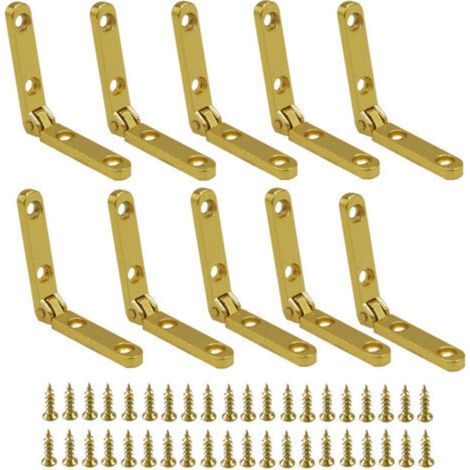 Legierungs-Scharniere für Schranktüren, Mini-Verdeckt-Scharniere für Möbel, Holzbeschläge für Zuhause, ideal für Schubladen-Organizer in Schränken, 10er-Pack