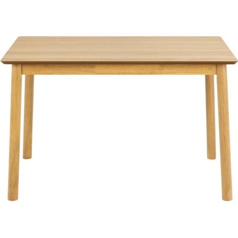 Table de salle à manger en bois naturel 4 places L120 - IZIA (1/5)