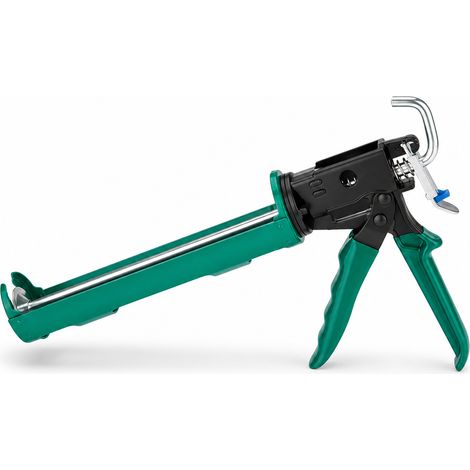 Pistolet à mastic rotatif demi tube allongé pour portes et fenêtres (1/5)