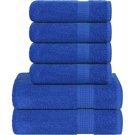 Ensemble de 6 serviettes FROGN Bleu 360 g/m²