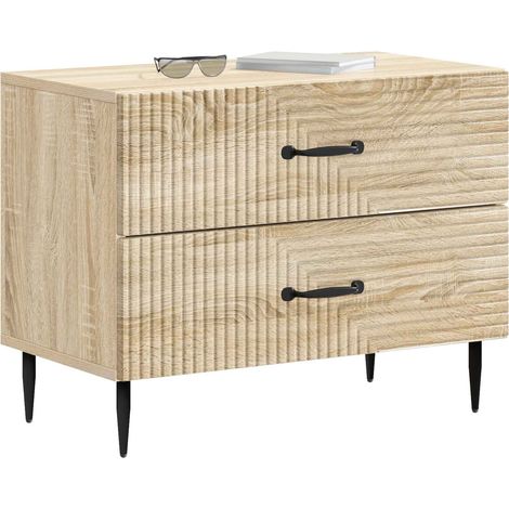 Maison Exclusive - Nachttisch Sonoma-Eiche 62 x 34,5 x 47,5 cm Ho