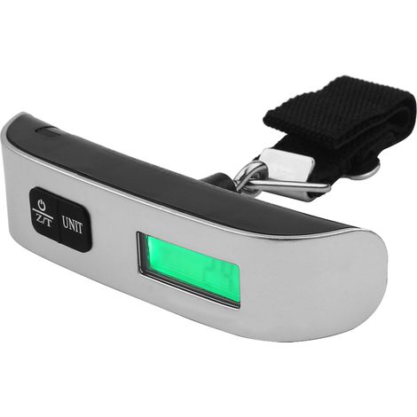 Tragbare elektronische Reise-Kofferwaage mit LCD-Digitalanzeige und Hintergrundbeleuchtung (1/5)