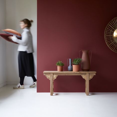 Tikamoon Adonis Console en teck H 45 cm × L 100 cm × P 25 cm (1/5)