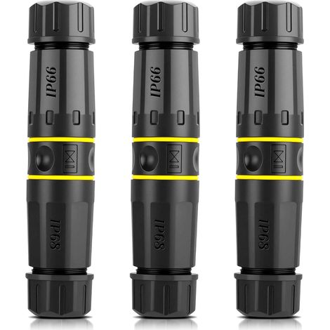 3er-Pack Cat7 RJ45-Kupplungen – 10 Gbit/s – IP68 wasserdichter LAN-Anschluss für Netzwerkkabel – Cat7 RJ45-Netzwerkanschluss – Outdoor-Ethernet-Adapter (1/5)