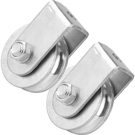 Poulie Masteelf à bloc simple (2 pièces) pour palan en acier et câble de levage (1/5)