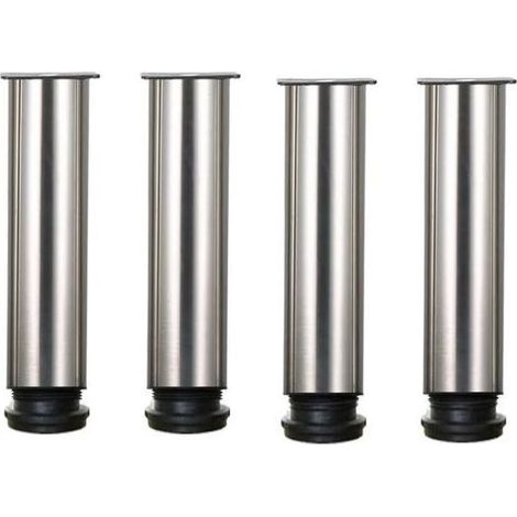 TAISHENGDA – Set mit 4 verstellbaren Möbelfüßen aus Edelstahl – Höhenverstellbar bis 20 cm – Für Sofas, Tische, Schränke – Ø 50 mm (1/5)