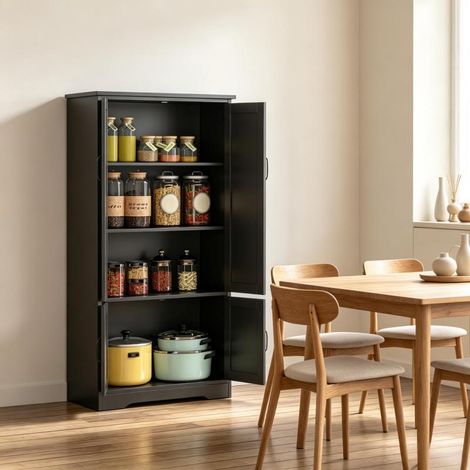 Meuble rangement élégant – Buffet cuisine – Design moderne – Rangement – Cuisine/Salle à manger (1/5)