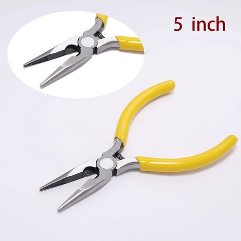 Petits outils de bijouterie : pince coupante diagonale de 12,7 cm avec aiguilles à courbure arrondie (1/5)