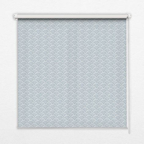 Tenda a Rullo Interna per Finestra - Tenda Filtrante Luce - Tenda Privacy - Tenda Decorativa Rettangolare - Rullo per Interni - (70 cm x 140 cm) - Semicerchio (1/5)