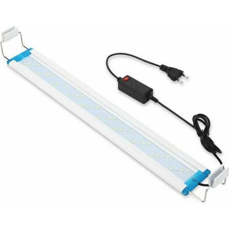 Eclairage Aquarium LED Ultra-mince, Rampe LED Aquarium avec 3 Modes Lumière Réglable Fish Tank Décoration (Bleu, blaet rouge), 28 cm, 12W (1/4)