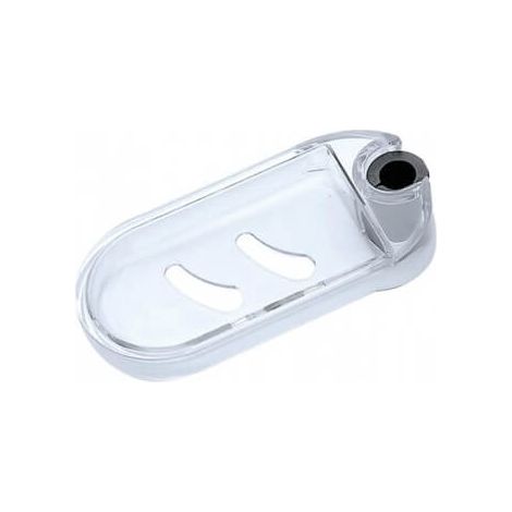 Jabonera ovalada con adaptador de varilla ajustable