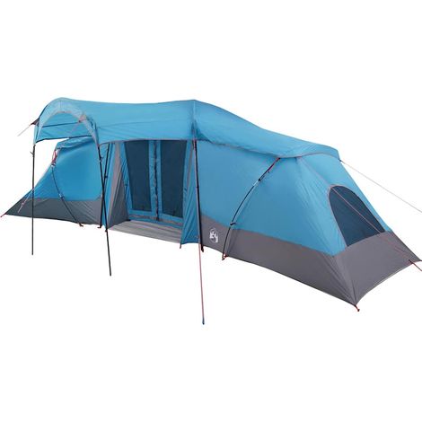 vidaXL Tienda Familiar 6 persona Azul y gris (1/2)