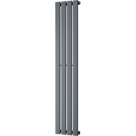 Typhoon - Anthracite Vertical Radiator H1400mm x W272mm Single Panel (1/3)