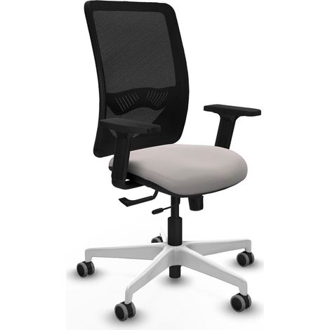 Chaise de bureau piqueras y crespo Zulema blanc simili cuir (1/2)