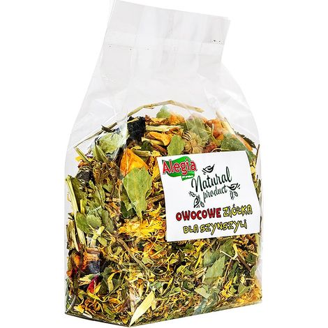 Hierbas y frutas para chinchillas, mezcla de hierbas y frutas 130 g ALEGIA NATURAL (1/4)