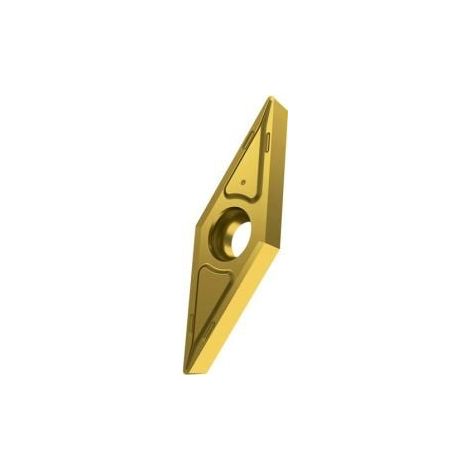 Drehwendeschneidplatte ISO VCGT 160408F-AL:T0315 D.4,4mm PVD beschichtet Silber (1/2)