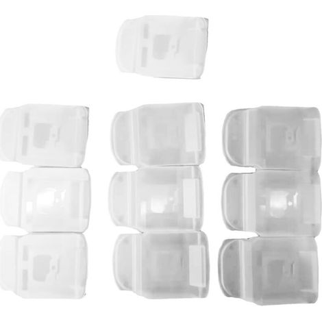 Lot de 10 couvercles anti-poussière pour batteries au lithium 14,4 V-18 V des séries MT1830, 1840, 1850 et 1860