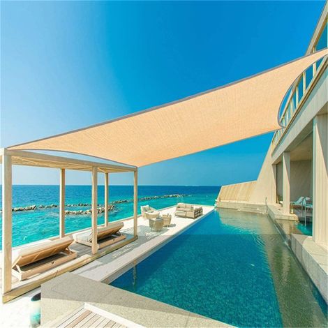 Voile Pare-Soleil - 200 x 300 cm - Tissu Oxford Résistant aux UV - Pour Patio Jardin Piscine Cour Barbecue - Rectangulaire - 1 Pièce (1/5)