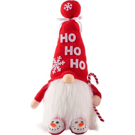 Poupée gnome de Noël sans visage Rudolph jouet en peluche décoration arbre de Noël maison pièce lumineuse (1/5)