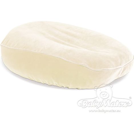 Fodera in velluto Nesti per cuscino relax, colore crema