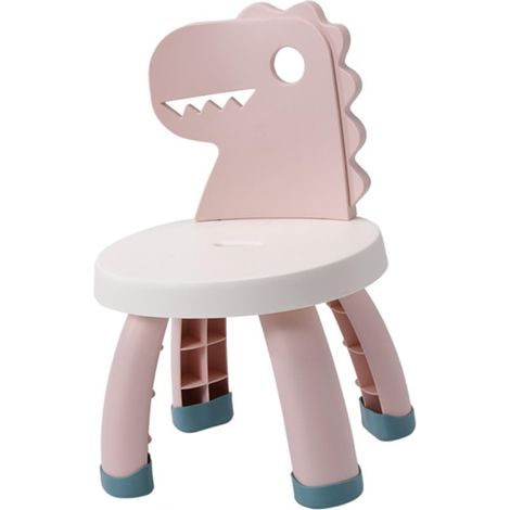 Chaise Garçon Fille Dinosaure Cartoon avec Dossier Ergonomique Chaise Chute pour Tout Petits et Garçon Fille Tabouret Épais et (1/4)