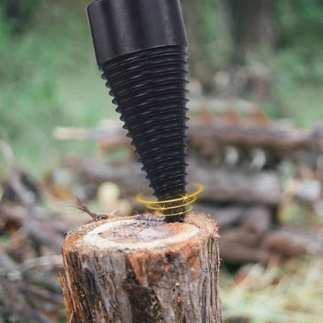 Drill fendeur of buches of 42 mm, bits removable, drills electric, screwdriver conical to rod round for a use household and outdoor (1/4)