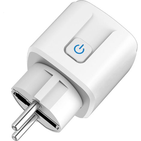Prise Connectée WiFi 16A Intelligente - Contrôle Vocal & Application, Compatible Alexa,Google Home (2.4 GHz) - Surveillance Énergie, Minuterie,Compte à Rebours - Compatible Tuya,Smart Life