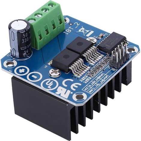 Module de Commande de Moteur 43A pour Voiture Intelligente Module de Commande de Moteur Pas à Pas à Double Pont en H, Composants électriques pour Robots et Véhicules DIY (1/5)