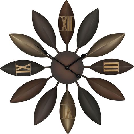 Wall Clock BEINWIL 55 cm Metal Brown