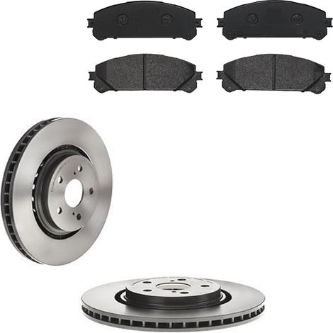 KIT FRENI ANTERIORI compatibile con LEXUS RX (L2) - DISCHI + PASTIGLIE OEM: P83145 / 09.E126.11 /SOSTITUZIONE DIRETTA/BASSA POLVERE/SILENZIOSO (1/5)