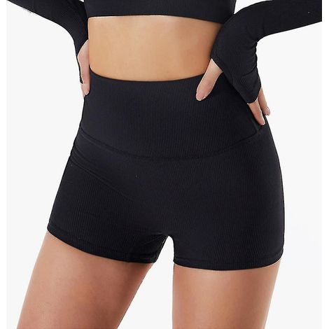 Short femme Out - Short de pom-pom girl Ester Soft Stretch - Taille M - Noir (1/5)