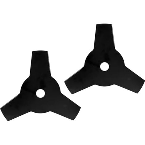 Disque de débroussailleuse en acier au manganèse à 3 dents (2 pièces), lame de 23 cm (9 pouces) pour débroussailleuse, coupe-bordures et désherbeur. (1/5)