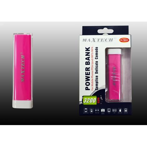 Maxtech Power Bank Battery 3200mah Charging Smartphone Ipod Mp3 Mpa Usb Pa-tm005