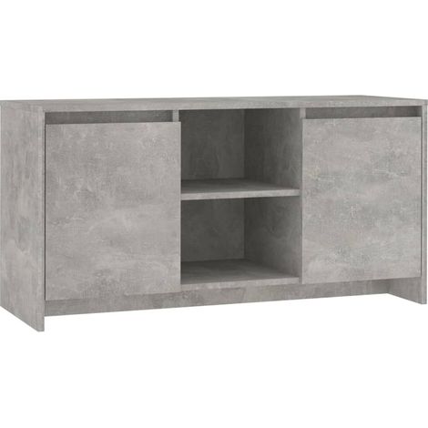 Meuble TV Gris béton 102x37,5x52,5 (1/5)