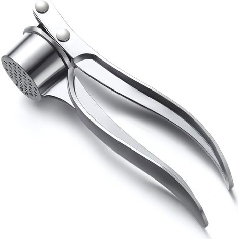 KOWOLL Presse-ail de cuisine haut de gamme en acier inoxydable, hachoir à ail ergonomique antirouille avec poignée facile à prendre en main, compatible lave-vaisselle (1/5)