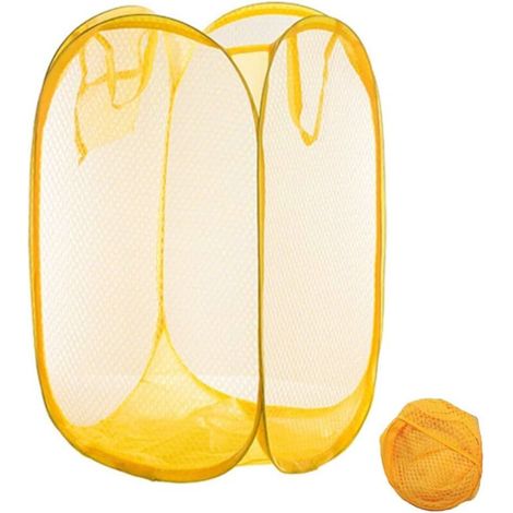 Panier à linge pliable en filet pour chambre à coucher, chambre d'enfant, chambre d'étudiant