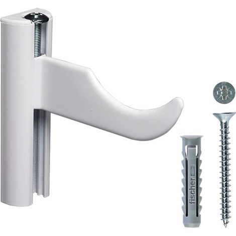Fischer RX Mensola per Radiatori e Termosifoni in Alluminio, Per Muro Pieno e Forato, 537954, bianco (1/2)