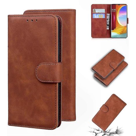 Wendbare Lederhülle, elegantes, schlichtes Design, kompatibel mit Velvet und G9, schlanker und robuster Schutz, hochwertige Softcase, matte Oberfläche, dezente Farbe, ideales Smartphone-Zubehör. (1/4)